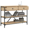 Wandtafel Met Lades En Schappen Bewerkt Hout Kleur