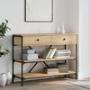 Wandtafel Met Lades En Schappen Bewerkt Hout Kleur