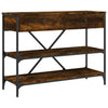 Wandtafel Met Lades En Schappen Bewerkt Hout Kleur