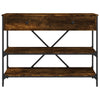 Wandtafel Met Lades En Schappen Bewerkt Hout Kleur