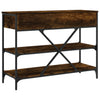 Wandtafel Met Lades En Schappen Bewerkt Hout Kleur