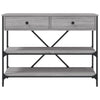 Wandtafel Met Lades En Schappen Bewerkt Hout Eiken