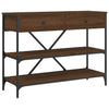 Wandtafel Met Lades En Schappen Bewerkt Hout