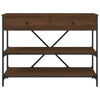 Wandtafel Met Lades En Schappen Bewerkt Hout