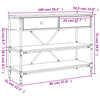 Wandtafel Met Lades En Schappen Bewerkt Hout
