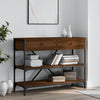 Wandtafel Met Lades En Schappen Bewerkt Hout