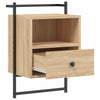 Nachtkastjes Wandgemonteerd 40X30X61 Cm Hout