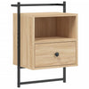 Nachtkastjes Wandgemonteerd 40X30X61 Cm Hout