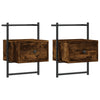 Nachtkastjes Wandgemonteerd 35X30X51 Cm Hout