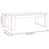 Salontafel 102X50X35 Cm Bewerkt Hout Eikenkleurig