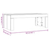 Salontafel 102X50X36 Cm Bewerkt Hout Kleurig