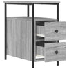 Nachtkastje 30X60X60 Cm Bewerkt Hout Eikenkleurig