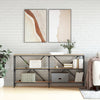 Wandtafel 160X30X75 Cm Bewerkt Hout En Ijzer Kleur