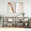 Wandtafel 160X30X75 Cm Bewerkt Hout En Ijzer Kleur