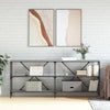 Wandtafel 160X30X75 Cm Bewerkt Hout En Ijzer Kleur