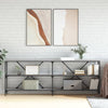Wandtafel 160X30X75 Cm Bewerkt Hout En Ijzer Kleur