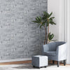 Vliesbehang 3D Steen-Look 10X0,53 M Grijs En