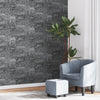 Vliesbehang 3D Steen-Look 10X0,53 M Grijs En