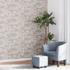 Vliesbehang 3D Steen-Look 10X0,53 M Grijs En