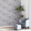 Vliesbehang 3D Steen-Look 10X0,53 M Grijs En
