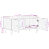 Salontafel 80X50X40 Cm Massief Mangohout