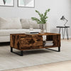Salontafel 90X50X36,5 Cm Bewerkt Hout Bruin Eikenkleur