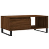 Salontafel 90X50X36,5 Cm Bewerkt Hout Bruin Eikenkleur