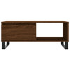 Salontafel 90X50X36,5 Cm Bewerkt Hout Bruin Eikenkleur