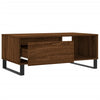Salontafel 90X50X36,5 Cm Bewerkt Hout Bruin Eikenkleur