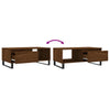 Salontafel 90X50X36,5 Cm Bewerkt Hout Bruin Eikenkleur