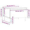 Salontafels 50X46X35 Cm Bewerkt Hout