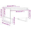 Salontafels 50X46X35 Cm Bewerkt Hout