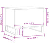 Salontafel 60X44,5X45 Cm Bewerkt Hout Kleurig