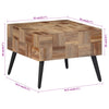 Salontafel Massief Gerecycled Teakhout Grijs