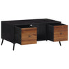 Salontafel 90X50X41 Cm Massief Gerecycled Teakhout Wit