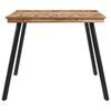 Eettafel 148X97X76 Cm Massief Teakhout Grijs