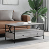 Salontafel 100X51X45 Cm Bewerkt Hout Kleurig