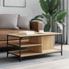 Salontafel 100X50X45 Cm Bewerkt Hout Kleurig