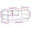Salontafel 90X49X40 Cm Bewerkt Hout Kleurig