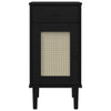 Nachtkastje Senja Rattan-Look 40X35X80 Cm Grenenhout