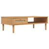 Salontafel Senja 100X55X33 Cm Rattan-Look Massief Hout