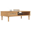 Salontafel Senja 100X55X33 Cm Rattan-Look Massief Hout