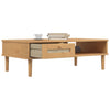 Salontafel Senja 100X55X33 Cm Rattan-Look Massief Hout