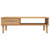 Salontafel Senja 100X55X33 Cm Rattan-Look Massief Hout