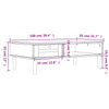 Salontafel Senja 100X55X33 Cm Rattan-Look Massief Hout