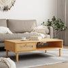 Salontafel Senja 100X55X33 Cm Rattan-Look Massief Hout