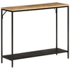 Wandtafel 90X30X75 Cm Massief Ruw Mangohout En Ijzer
