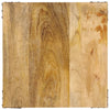 Bijzettafel 45X45X50 Cm Massief Mangohout En Ijzer