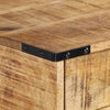 Nachtkastje 40X30X37 Cm Massief Mangohout Donkerbruin