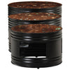 Bartafels 3 St Trommelvormig Massief Gerecycled Hout